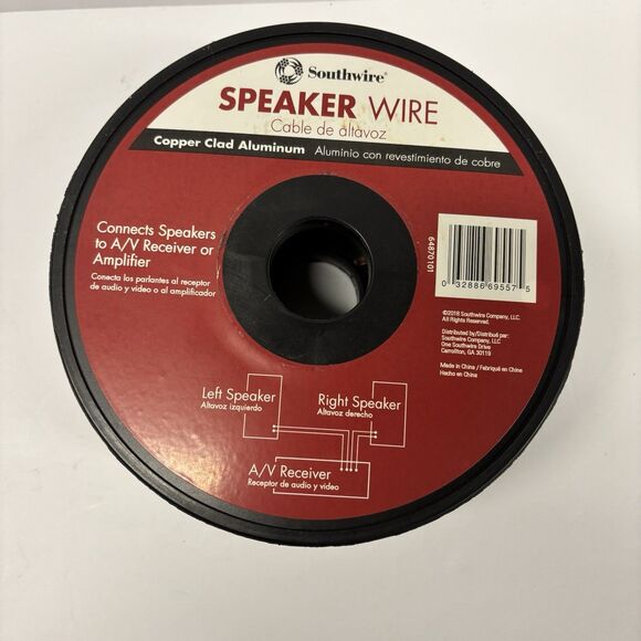 Southwire Speaker Wire 16 AWG 100 FT Copper Clad Aluminum 64870101 NEW - Picture 2 of 3